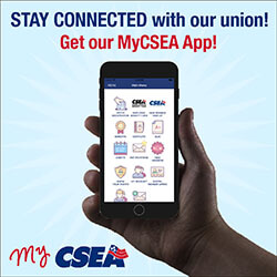 Stay connected with our union. Get our MyCSEA app.